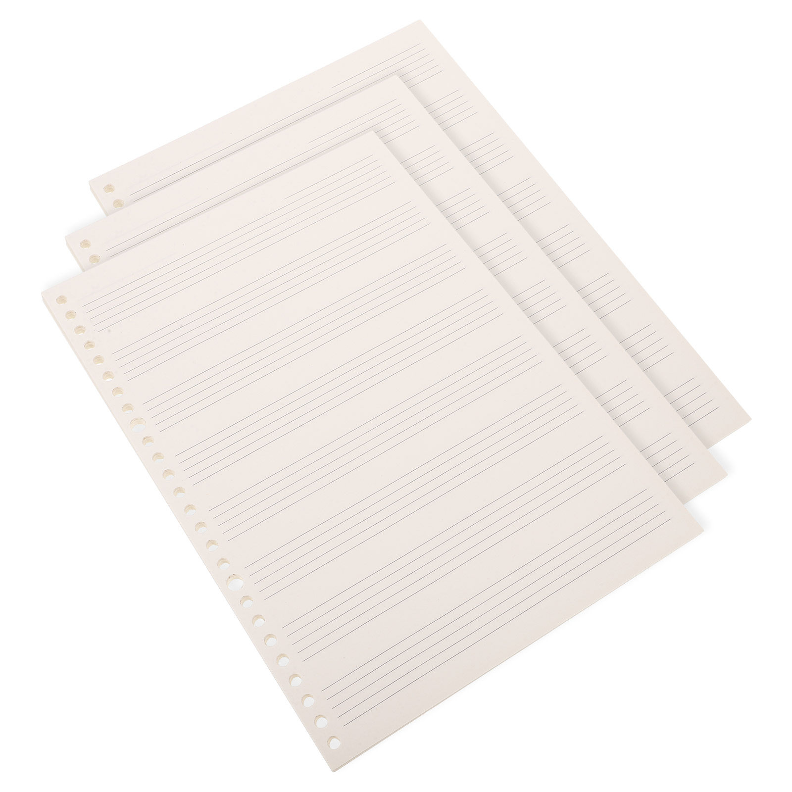 Blank Sheet Music Notebook - 3 Adet Kompakt, Çıkarılabilir Gitar Nota