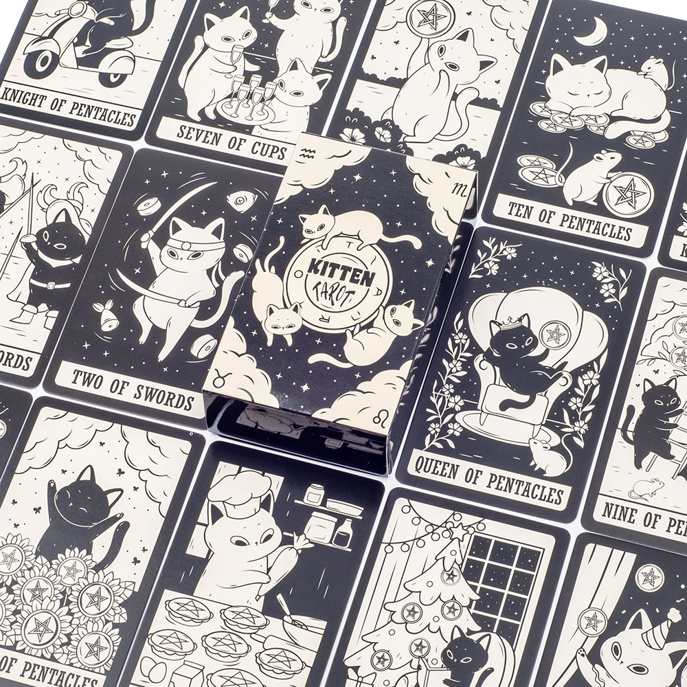 Kitten Tarot Kartları, 78 Adet - Tarot Deck With Guidebook incelemesi ve fiyatı