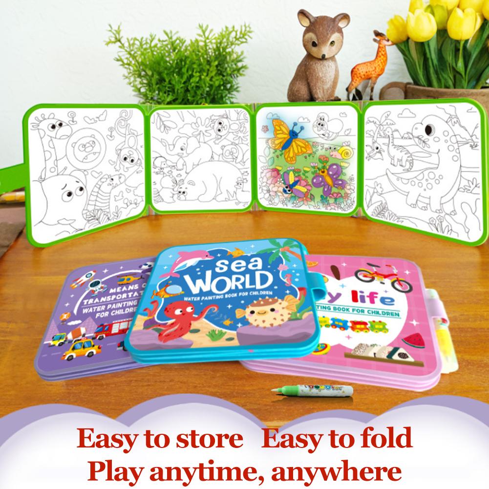 Sihirli Su Çizim Kitabı DIY Do - Reusable Water Magic Coloring Book incelemesi ve fiyatı
