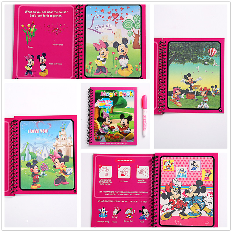 Disney Minnie Mickey su boyama - Reusable Water Magic Coloring Book incelemesi ve fiyatı