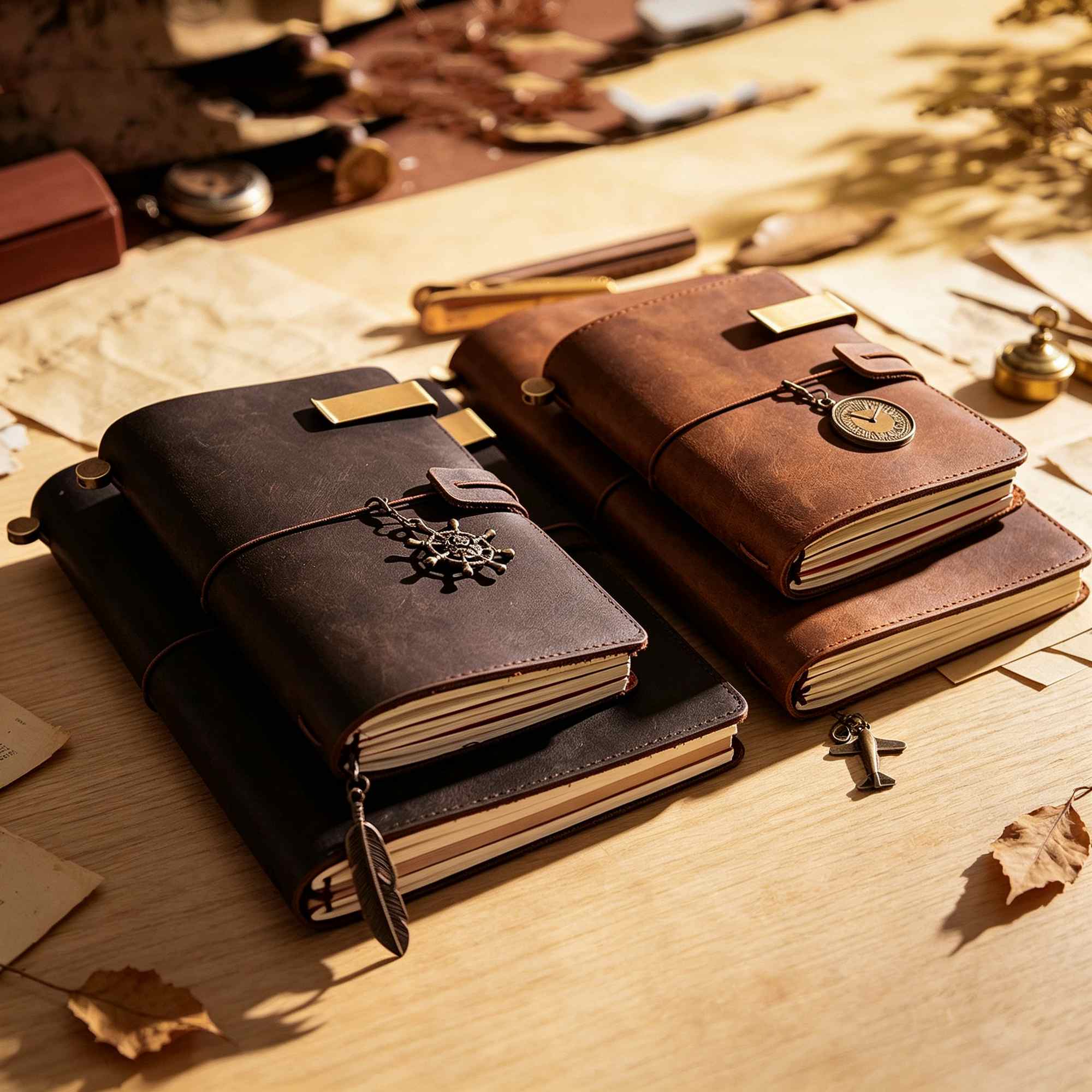 Crazy Horse Deri Kaplı, Yenide - Vintage Leather Journal Notebook incelemesi ve fiyatı